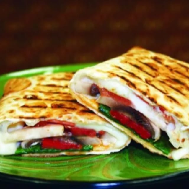 Italian Provolone & Veggie Panini.