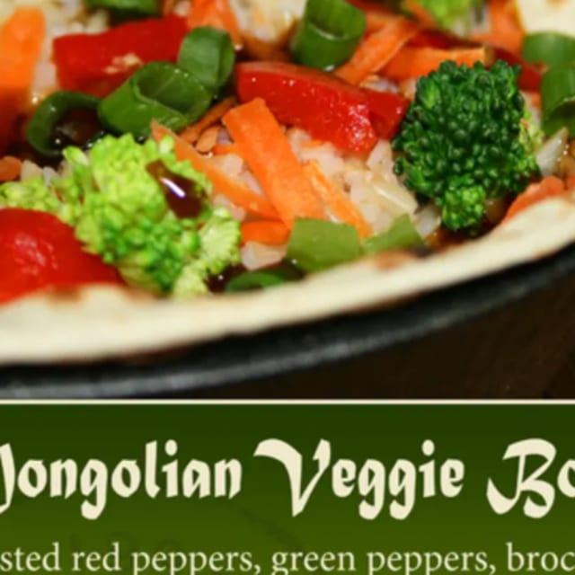 Vegan Mongolian Veggie Bowl.