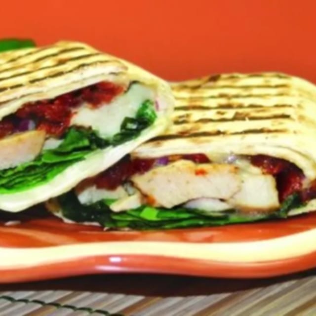 Gluten-Free Tuscan Chicken Panini.