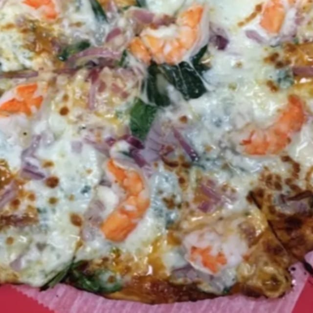 Shrimp Grilled Flatbread.