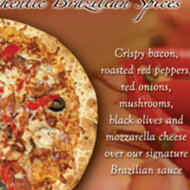 Brazilian Bacon Grilled Flatbread.